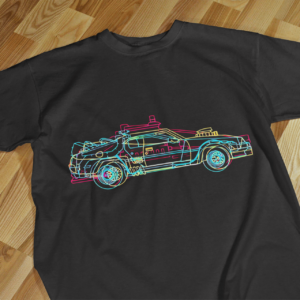 Neon Delorean